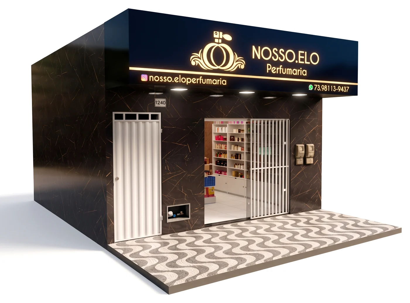 Fachada da NOSSO.ELO Perfumaria em Eunápolis
